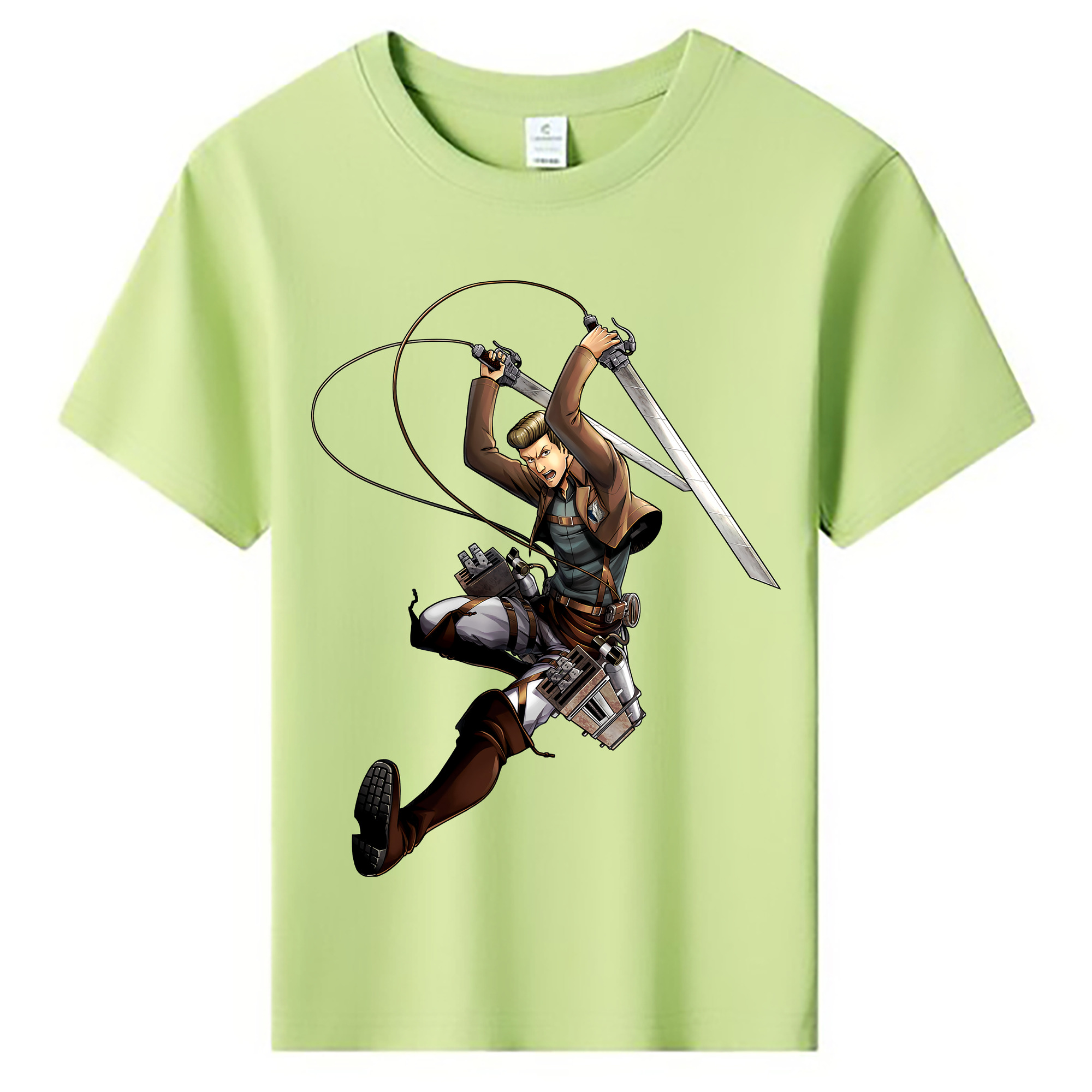 （画像用） 進撃の巨人 Attack on Titan 綿100％キッズTシャツ（フロントプリント）
